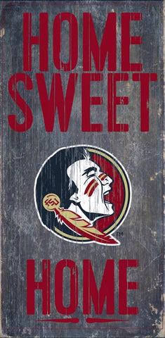 Florida State Seminoles Home Sweet Home Wood Wall Sign