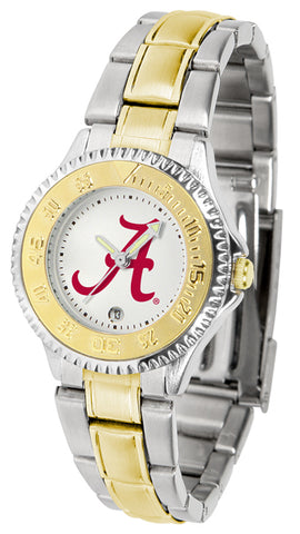Alabama Crimson Tide Competitor Two Tone Stainless Steel Women's Watch
