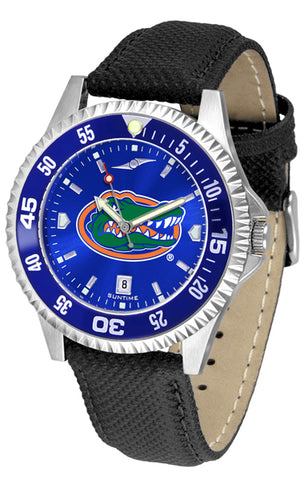 Florida Gators Men's Competitor AnoChrome Color Bezel Leather Watch