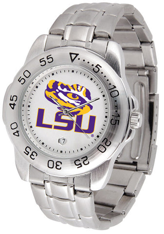 LSU Tigers Men's Sports Stainless Steel Watch