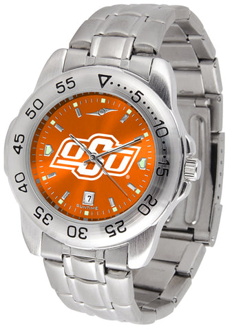 Oklahoma State Cowboys Men's Stainless Steel Sports AnoChrome Watch